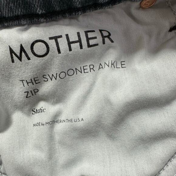 Mother Jeans The Swooner Ankle Zip Static Blue Womens Size 27 Stretch Comfort - Picture 8 of 11